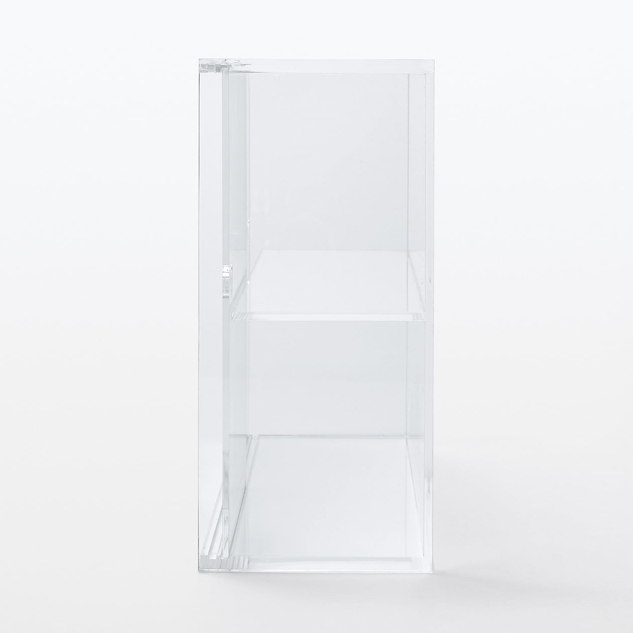 アクリルコレクションスタンド引き扉付き 小 約幅２５ ２ 奥行８ ４ 高１８ ４ｃｍ アクセサリーケース アクリル収納 通販 無印良品