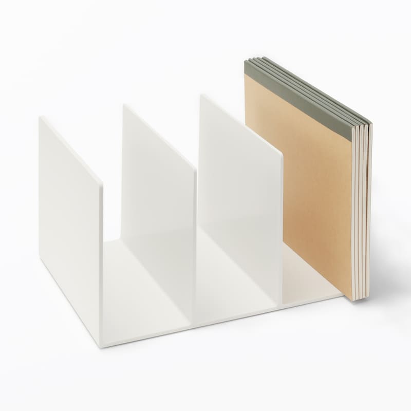 スチロール仕切りスタンド・ホワイトグレー