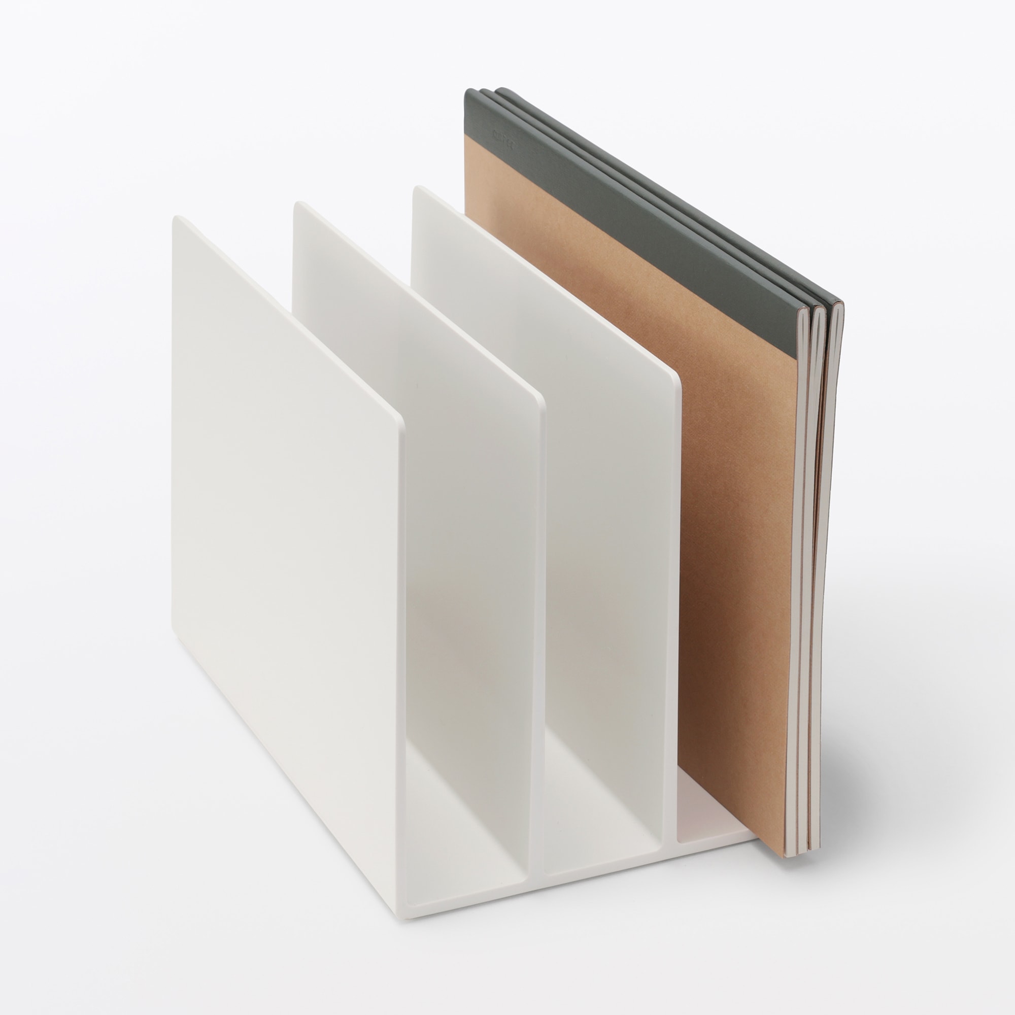 スチロール仕切りスタンド・ホワイトグレー | 無印良品