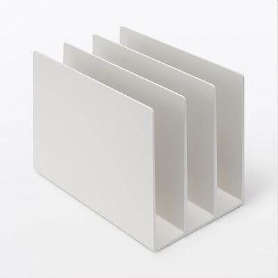 スチロール仕切りスタンド・ホワイトグレー　３仕切・小