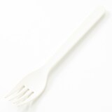 【パーツ】フォーク＆スプーンセット・白　フォーク