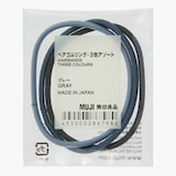 ヘアゴムリング・３色アソート