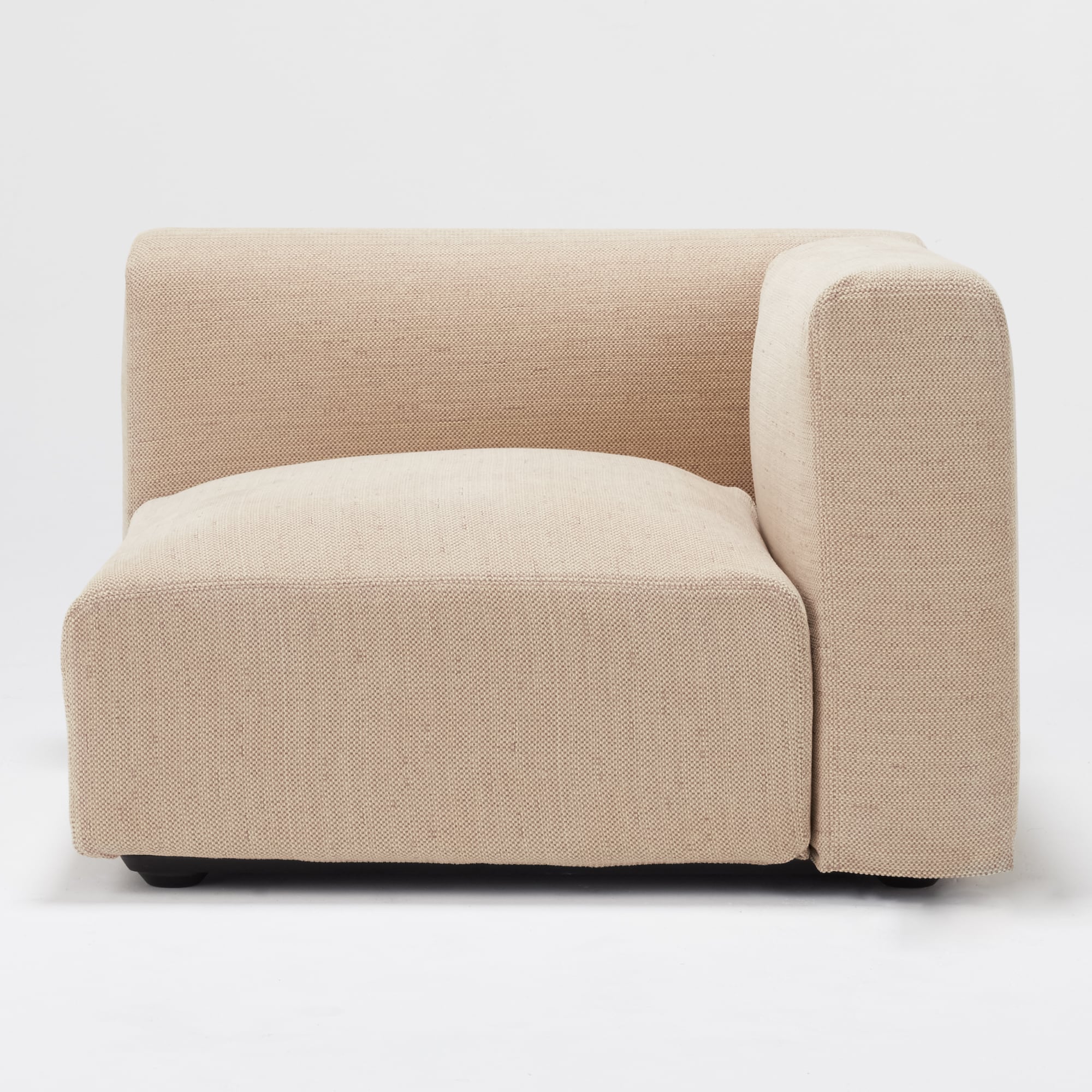 綿ポリエステル変り織ユニットソファ・アーム付・大・幅９８ｃｍ用カバー／ベージュ