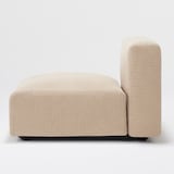 綿ポリエステル変り織ユニットソファ・アームレス・大・幅７７ｃｍ用カバー／ベージュ