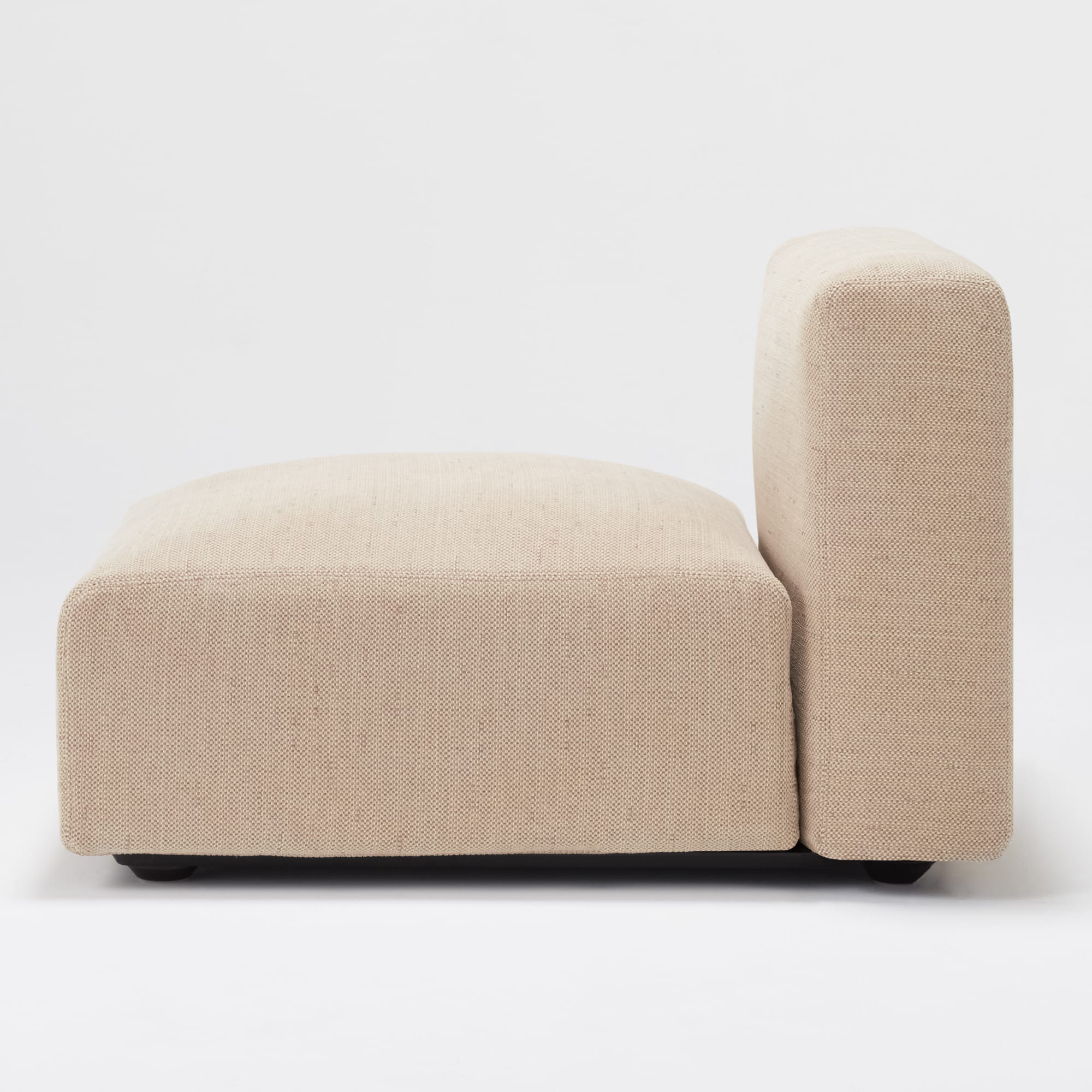 綿ポリエステル変り織ユニットソファ・アームレス・大・幅７７ｃｍ用カバー／ベージュ