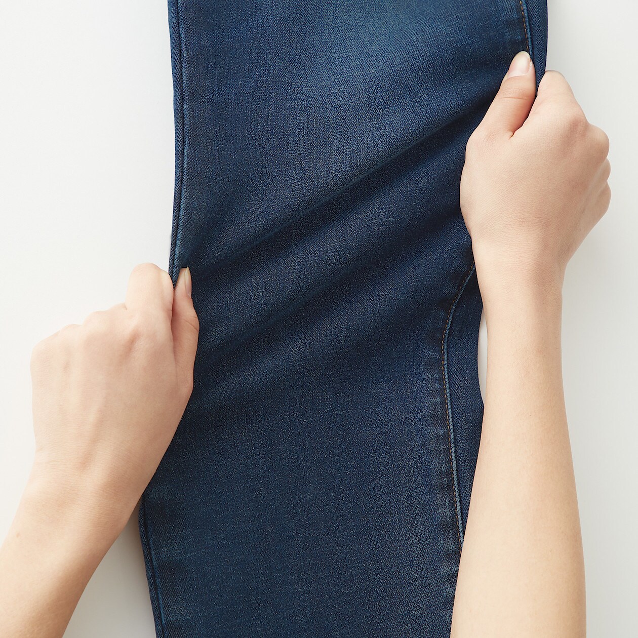 縦横ストレッチデニムストレートパンツ／股下８２ｃｍ 紳士２９（７３．５ｃｍ）・インディゴブル | 通販 | 無印良品