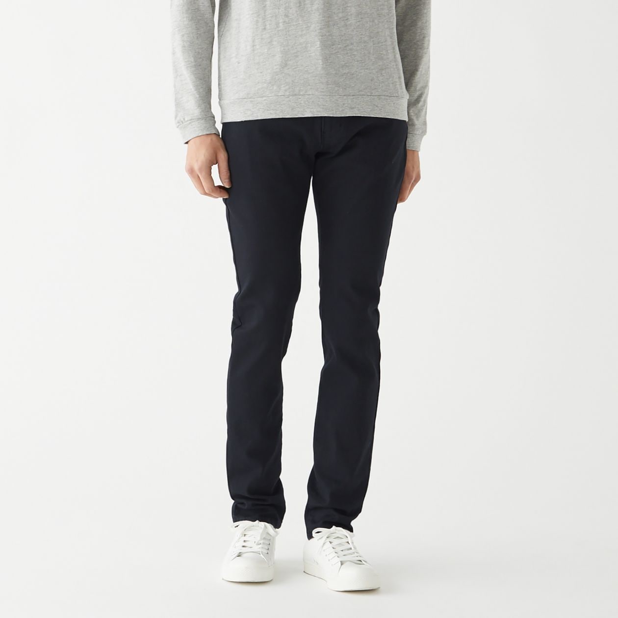 縦横ストレッチデニムスキニーパンツ 股下８２ｃｍ 紳士３５ ８８ ５ｃｍ 黒 通販 無印良品