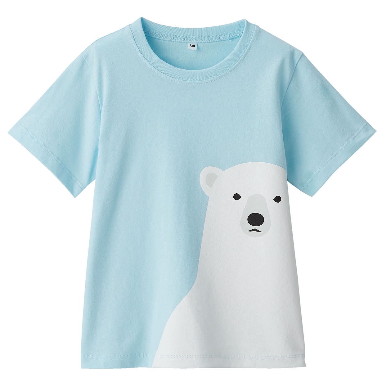 インド綿天竺編みプリントｔシャツ キッズ キッズ１１０ ホッキョクグマ キッズトップス 通販 無印良品