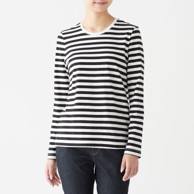 コードレス 感嘆符 びっくりした 無印 良品 ボーダー 長袖 Jagdambamata Org