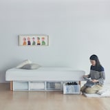 脚付マットレス・高密度ポケットコイル・シングル（スチールメッシュ・洗えるカバー）