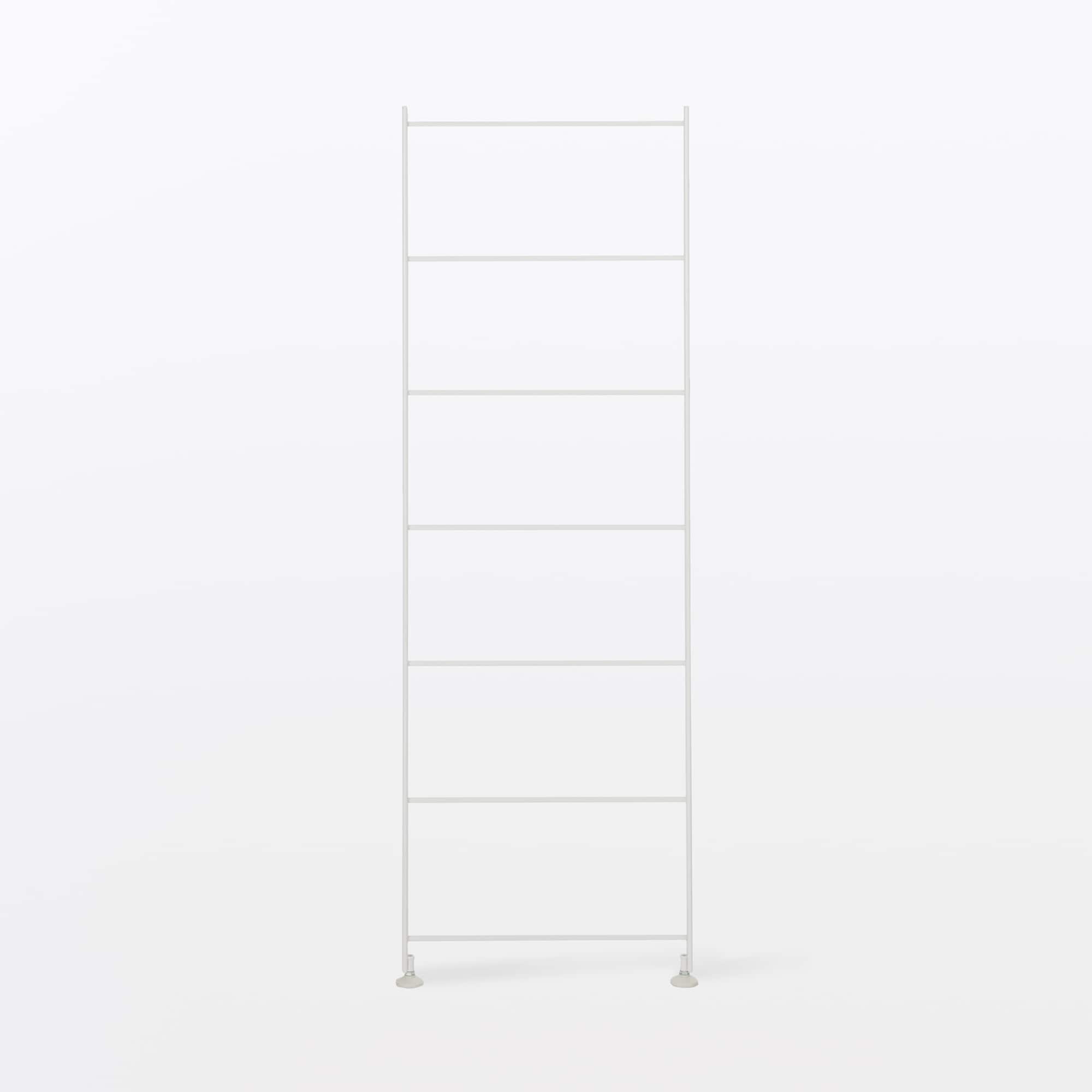 スチールユニットシェルフ・追加用帆立・中・ライトグレー