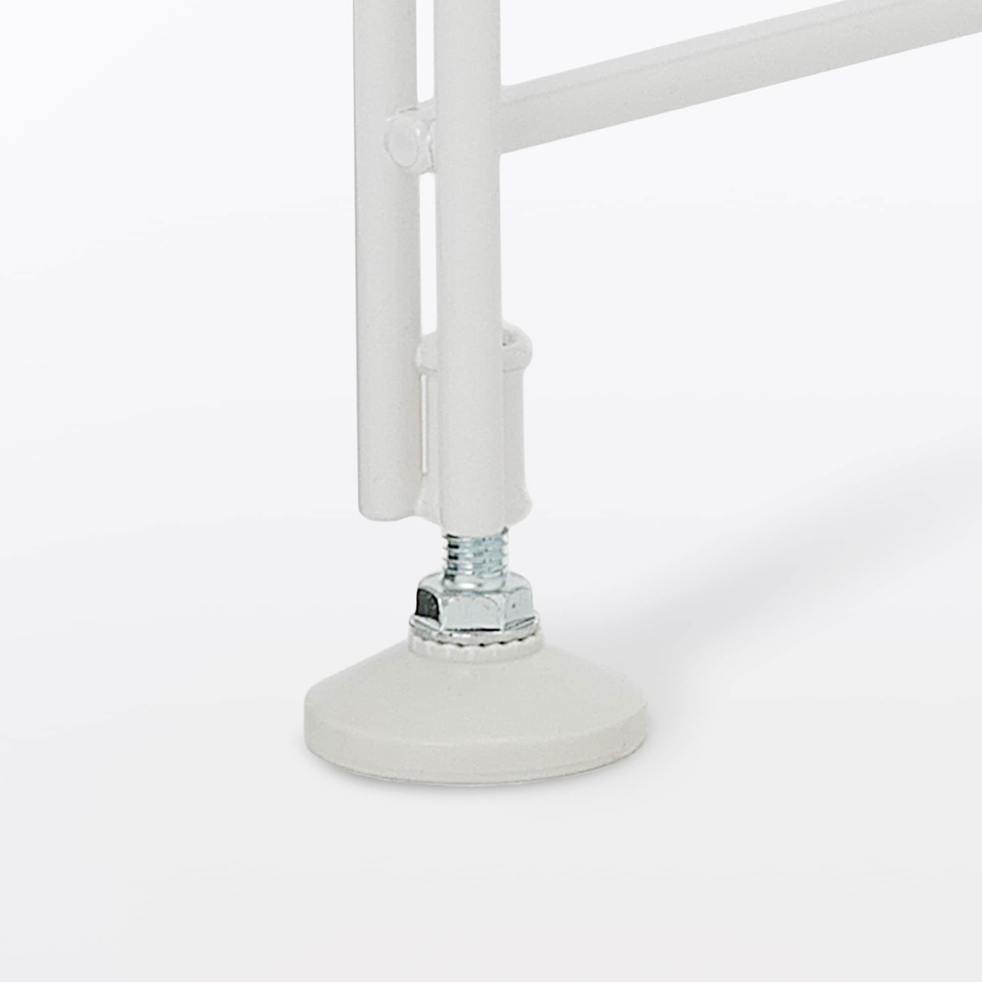 スチールユニットシェルフ　追加用帆立　　大　グレー　１７５．５ｃｍ　3本 スチールユニットシェルフ・追加用帆立・大・ライトグレー