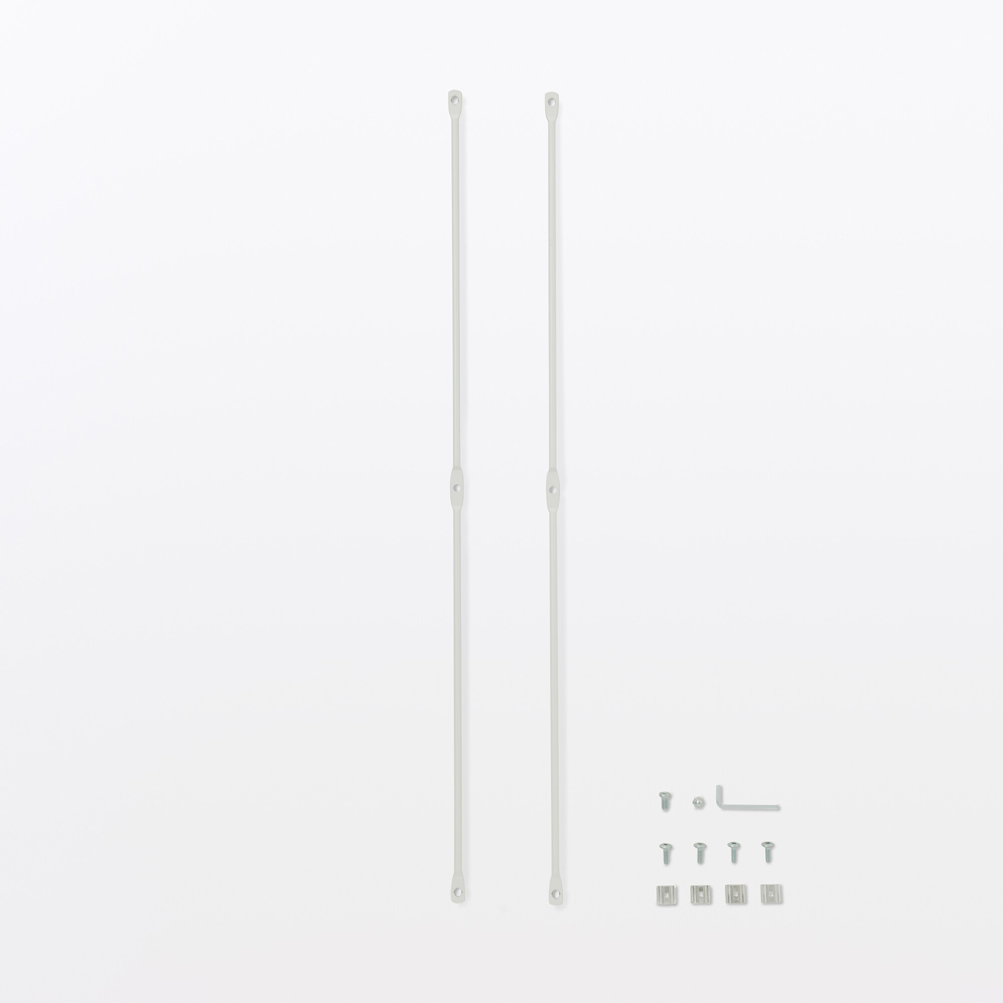 スチールユニットシェルフ用クロスバー・小・ライトグレー