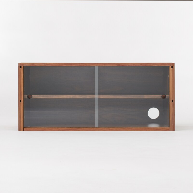 スチールユニットシェルフ用・ボックス・ガラス引き戸  