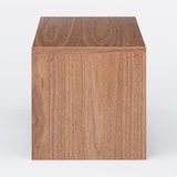 スチールユニットシェルフ用・ボックス・ガラス引き戸・ウォールナット材