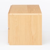 スチールユニットシェルフ用・ボックス・引出し・２段・オーク材