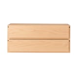 スチールユニットシェルフ用・ボックス・引出し・２段・オーク材