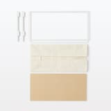 スチールユニットシェルフ・追加用帆布バスケット・ライトグレー