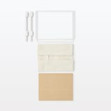 スチールユニットシェルフ・追加用帆布バスケット・ライトグレー