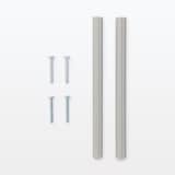 スチールユニットシェルフ・追加用帆布バスケット・ライトグレー