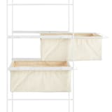 スチールユニットシェルフ・追加用帆布バスケット・ライトグレー