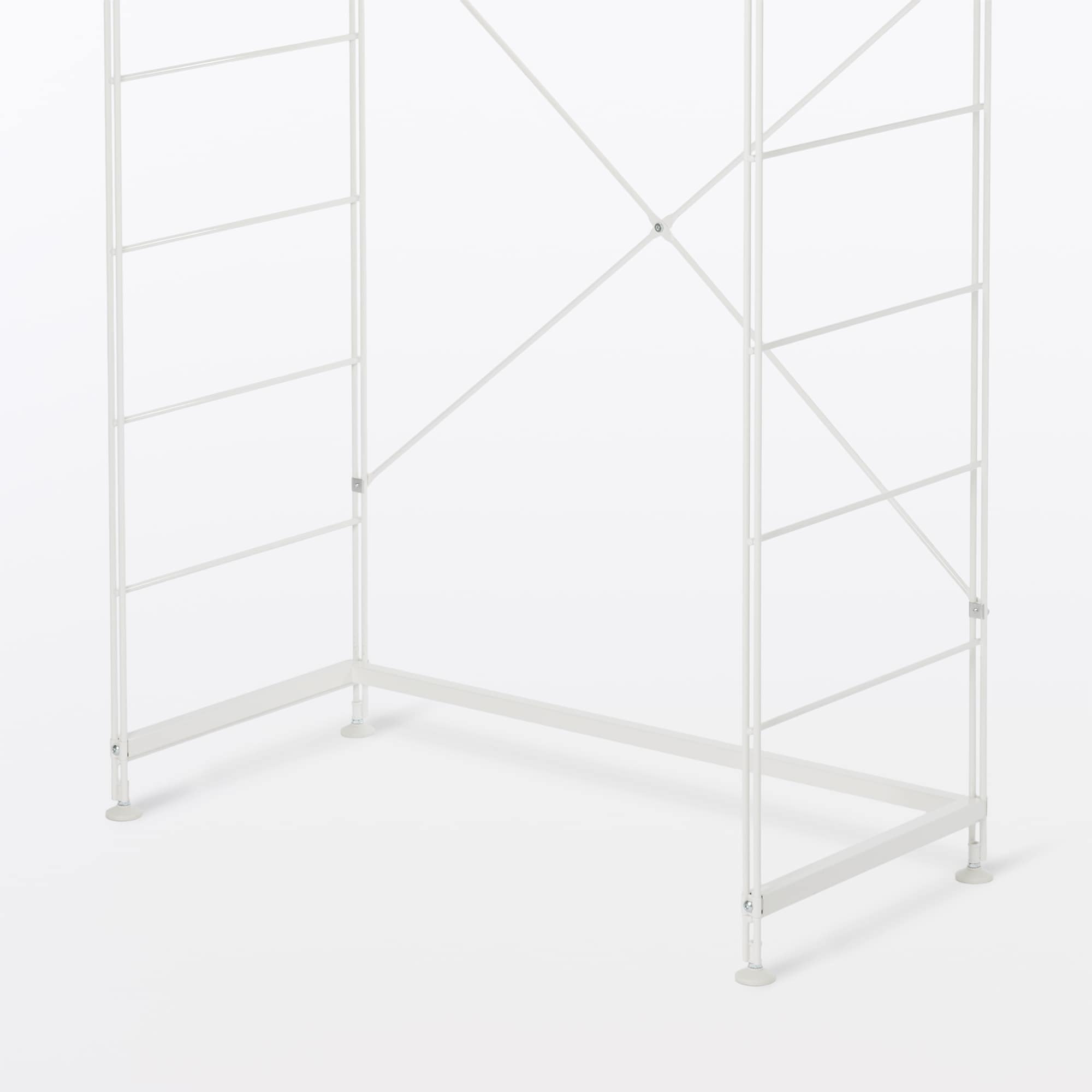 スチールユニットシェルフ用帆立補強パーツ・ライトグレー