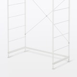 スチールユニットシェルフ用帆立補強パーツ・ライトグレー