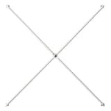 スチールユニットシェルフ用サイドクロスバー・ライトグレー