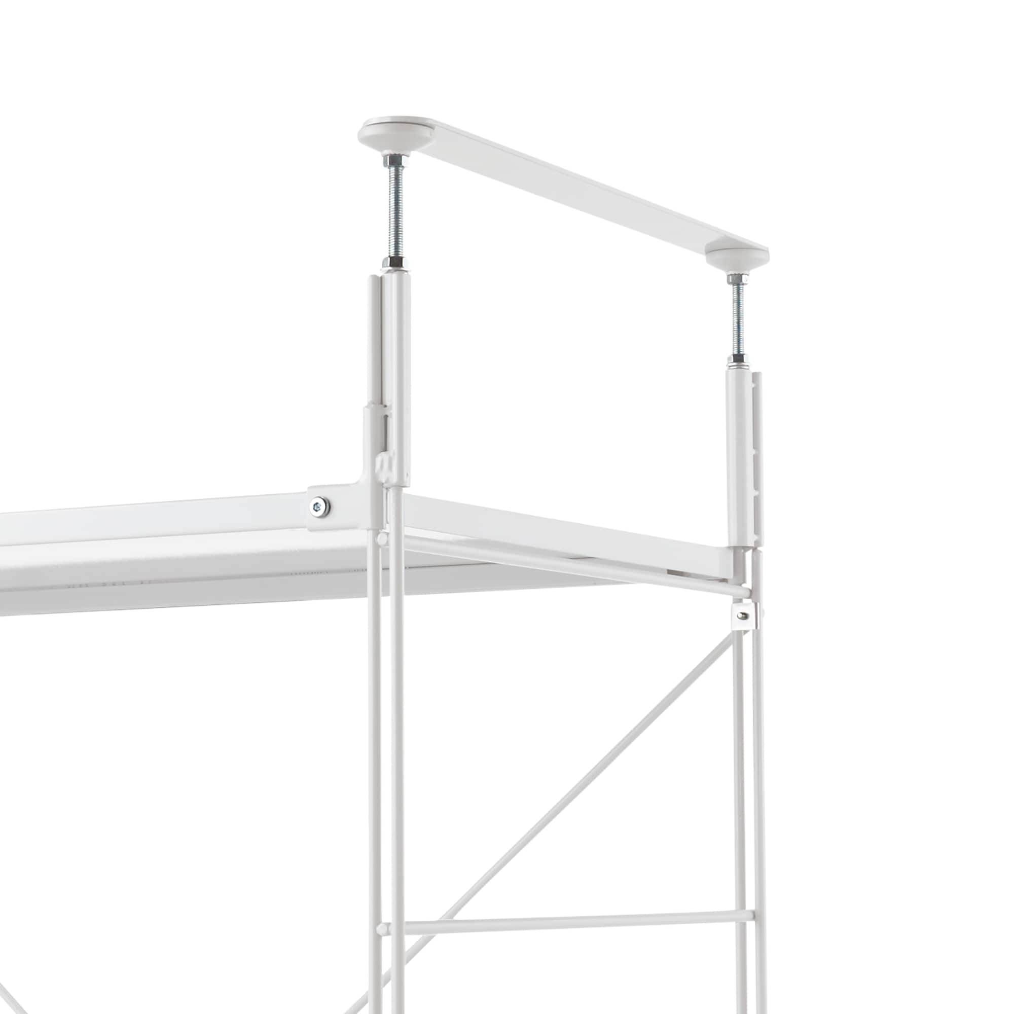 無印良品　ステンレスユニットシェルフ　追加棚　つっぱりパーツ スチールユニットシェルフ用つっぱりパーツ・小・ライトグレー | 無印良品