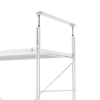 無印良品 ステンレスユニットシェルフ用・つっぱりパーツ(中) 2本*3セット スチールユニットシェルフ用つっぱりパーツ・大・ライトグレー
