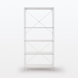 スチールユニットシェルフ・スチール棚セット・ワイド・大・ライトグレー