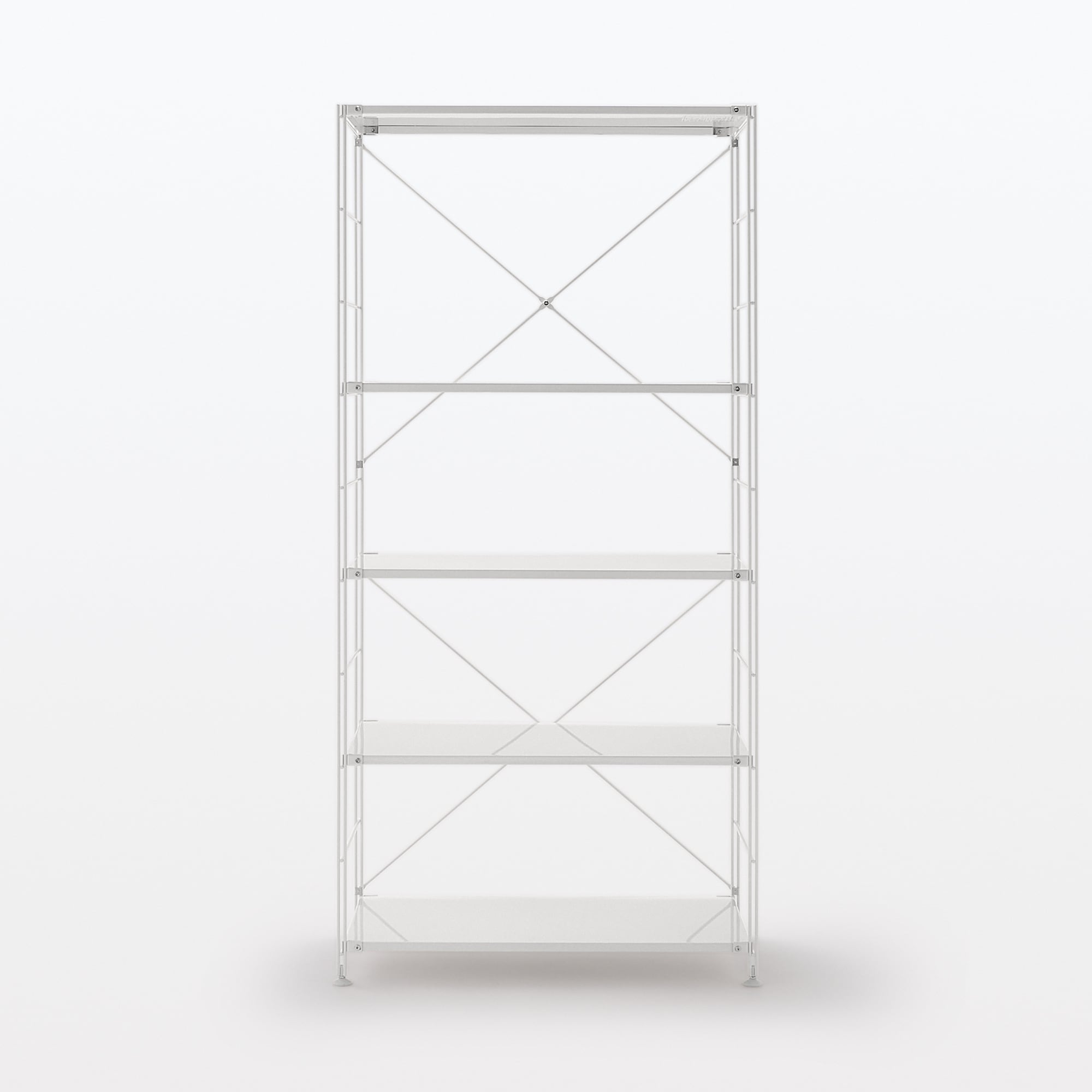 スチールユニットシェルフ・スチール棚セット・ワイド・大・ライトグレー