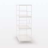 スチールユニットシェルフ・スチール棚セット・ワイド・中・ライトグレー