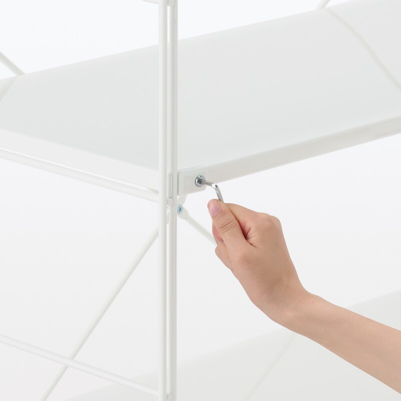 スチールユニットシェルフ・スチール棚セット・ワイド・中・ライト  