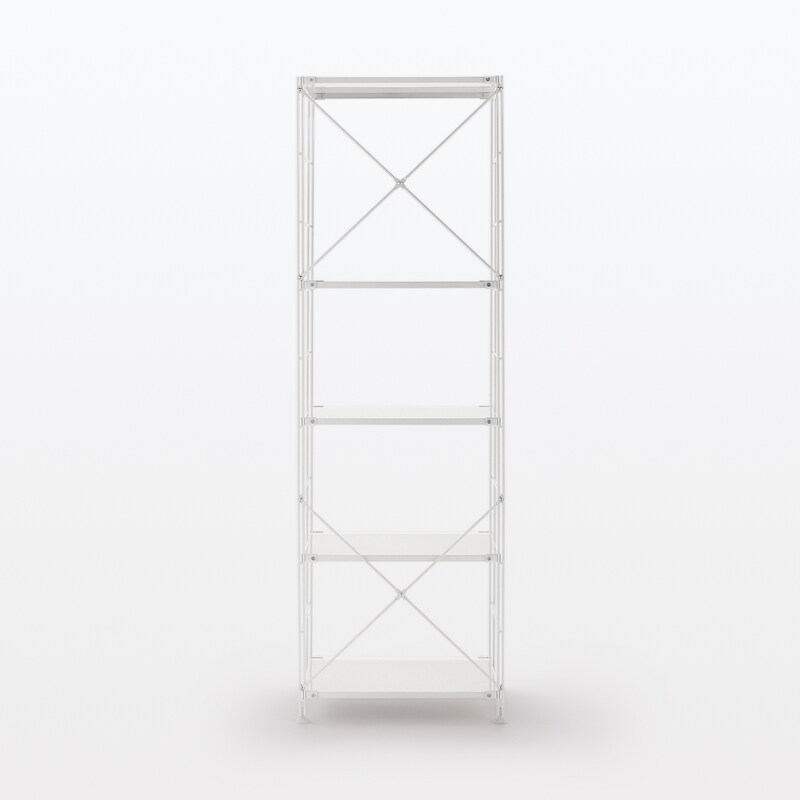 スチールユニットシェルフ・スチール棚セット・大・ライトグレー  