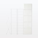 スチールユニットシェルフ・スチール棚セット・大・ライトグレー