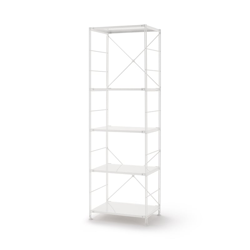 スチールユニットシェルフ・スチール棚セット・大・ライトグレー  