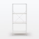 スチールユニットシェルフ・スチール棚セット・中・ライトグレー