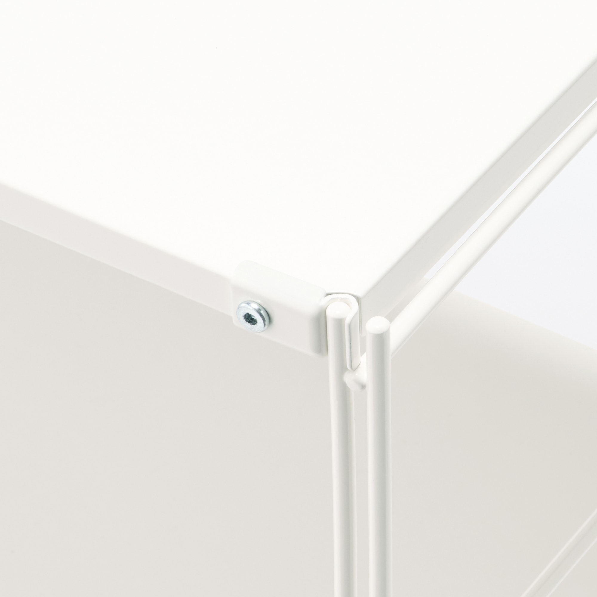 スチールユニットシェルフ・スチール棚セット・小・ライトグレー