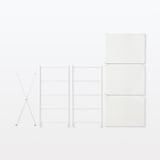 スチールユニットシェルフ・スチール棚セット・小・ライトグレー