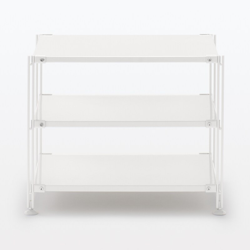 スチールユニットシェルフ・スチール棚セット・ミニ・ライトグレー  