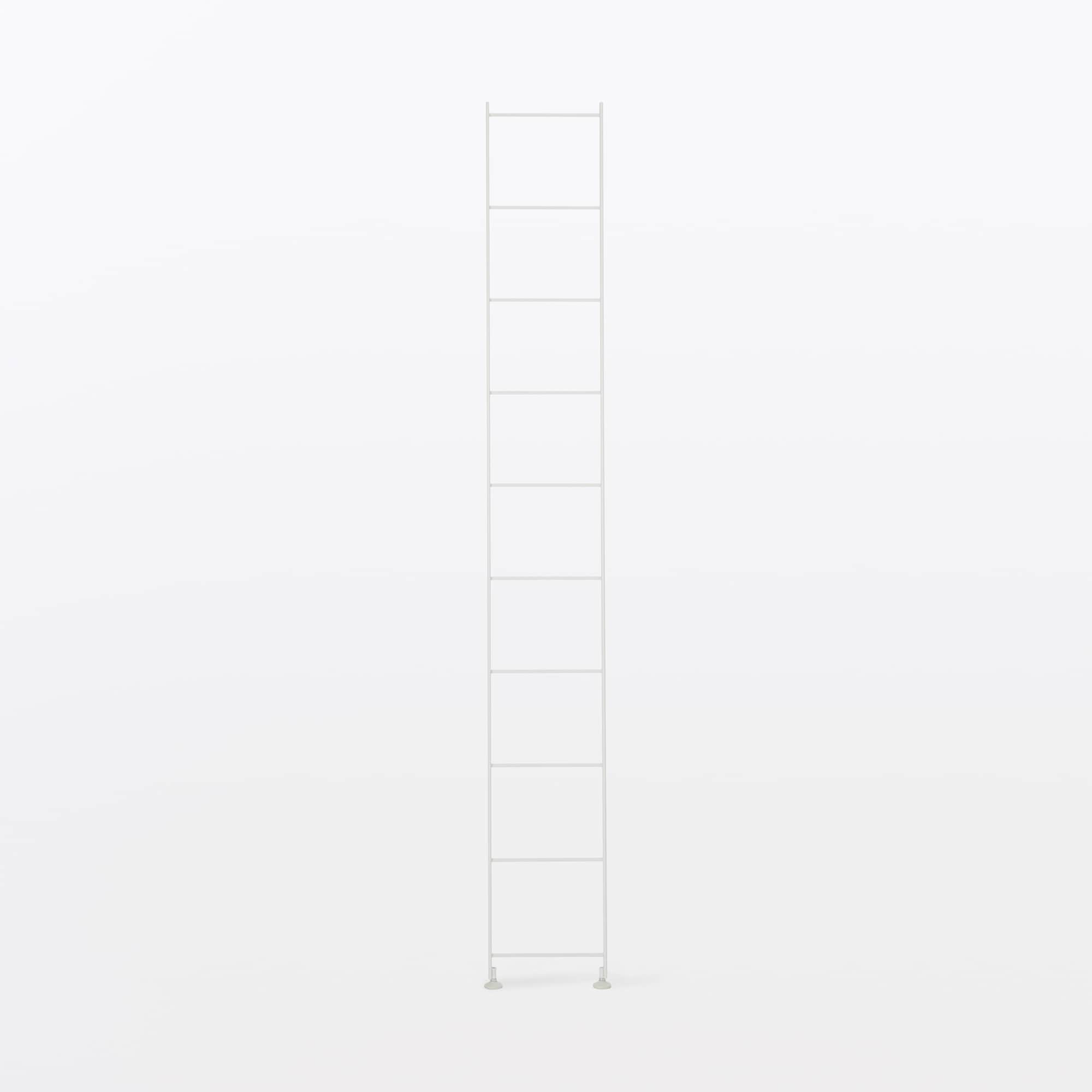 スチールユニットシェルフ・奥行２５ｃｍタイプ・追加用帆立・大・ライトグレー