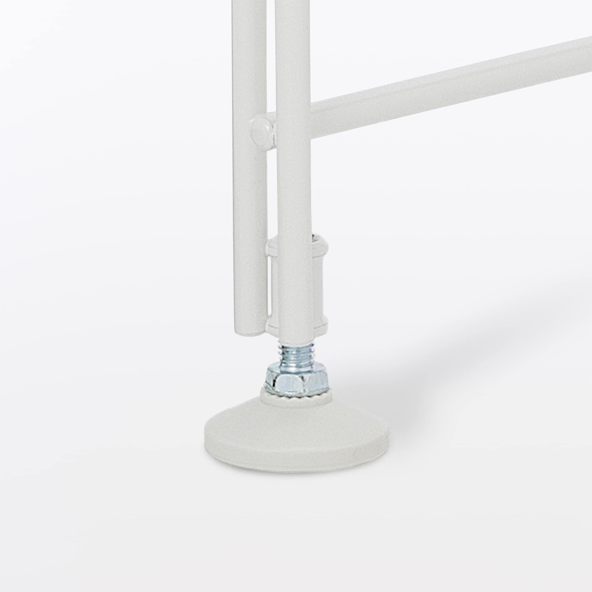 スチールユニットシェルフ・奥行２５ｃｍタイプ・追加用帆立・大・ライトグレー