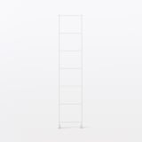 スチールユニットシェルフ・奥行２５ｃｍタイプ・追加用帆立・中・ライトグレー