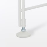 スチールユニットシェルフ・奥行２５ｃｍタイプ・追加用帆立・中・ライトグレー