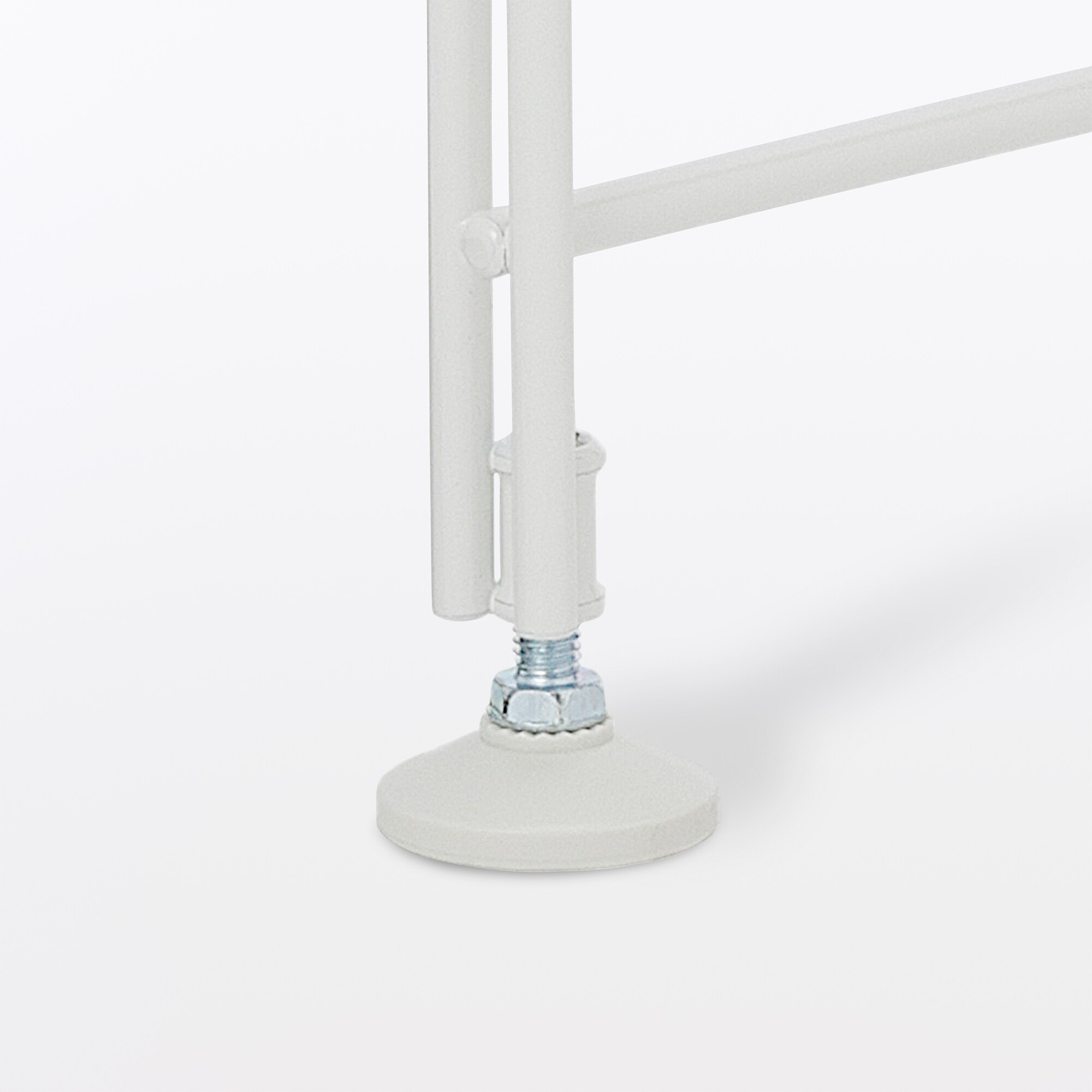 スチールユニットシェルフ・奥行２５ｃｍタイプ・追加用帆立・中・ライトグレー