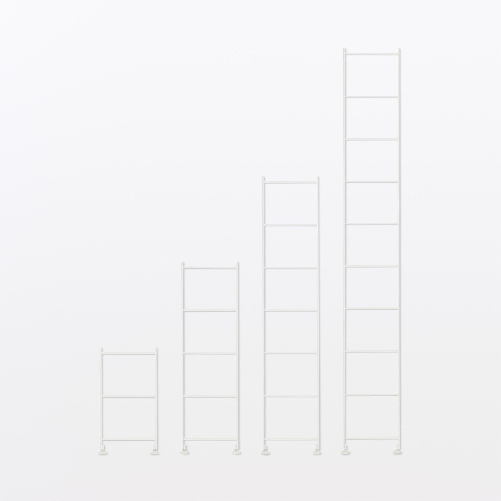 スチールユニットシェルフ・奥行25cmタイプ・追加用帆立・中