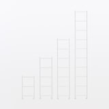 スチールユニットシェルフ・奥行２５ｃｍタイプ・追加用帆立・中・ライトグレー