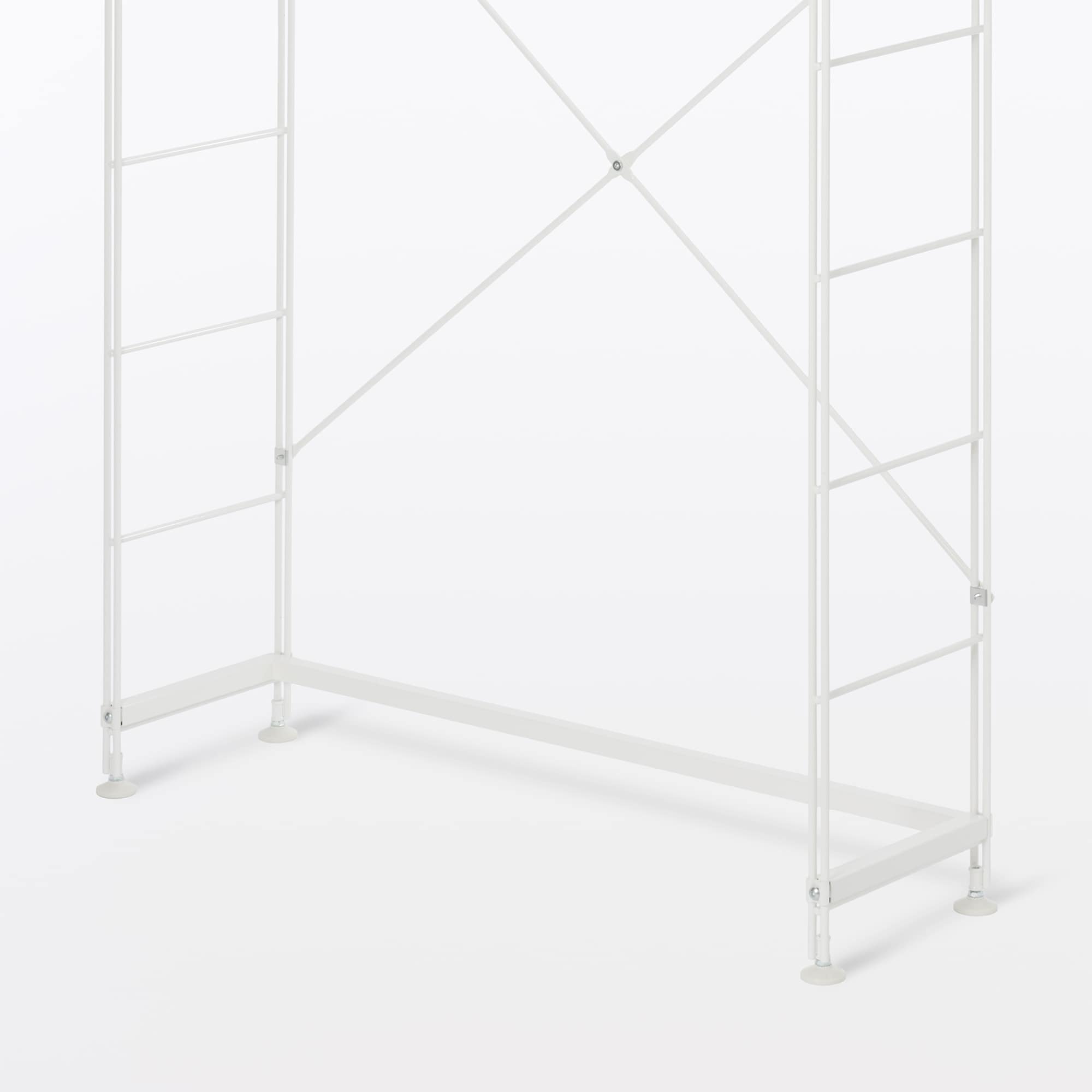 スチールユニットシェルフ用帆立補強パーツ・奥行２５ｃｍ用・ライトグレー