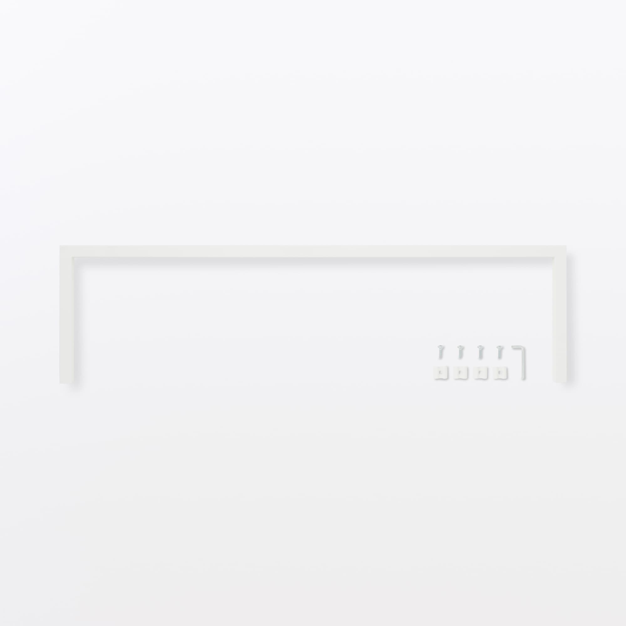 スチールユニットシェルフ用帆立補強パーツ・奥行２５ｃｍ用・ライトグレー